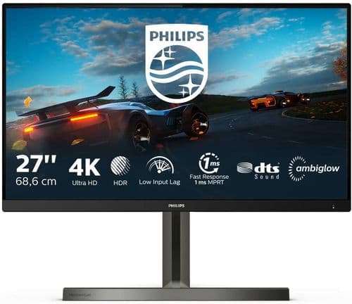 Philips Gaming 278M1R - 27 inch 4K Monitor 60Hz 4ms IPS, Height Adjust Monitor