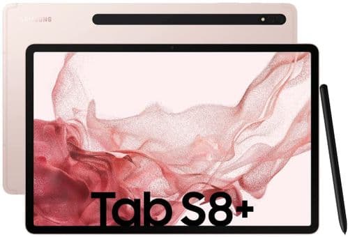 Samsung Tab S8+ 12.4" 256GB WiFi Tablet - Pink Gold