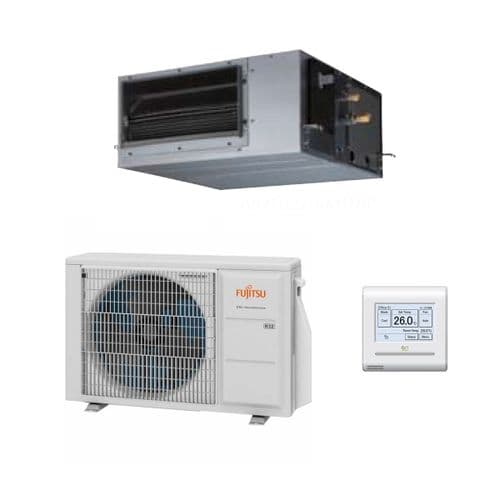Fujitsu Air conditioning ARXG14KHTAP Concealed Duct Heat Pump Inverter 4Kw/14000Btu R32 A++