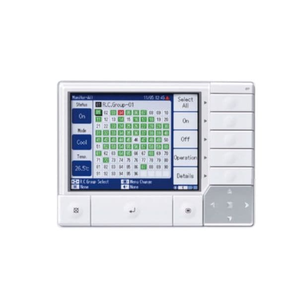 Hard Wired Fujitsu Air Conditioning UTYDCGY Central Remote Controller, Max 100 Units 16 Groups