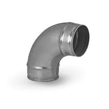 Lindab Self Select B90 90 Deg Pressed Bend Duct Fitting For Circular Spiral Ducting 80mm To 2000mm