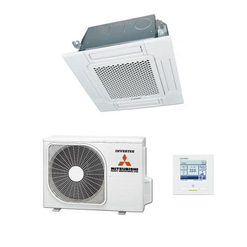 Mitsubishi Heavy Industries Air Conditioning FDTC40VH Compact Cassette 4Kw/14000Btu  R32 Install Kit