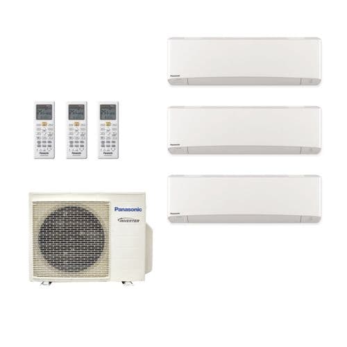 Panasonic Air Conditioning 3 x CS-TZ35TKEW Wall Multi CU-3Z52TBE 5.2Kw/18000Btu A++ 240V~50Hz