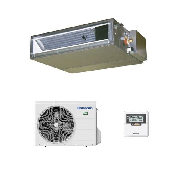 Panasonic Air Conditioning CS-Z25UD3EAW Low Static Ducted Heat Pump R32 2.5Kw/9000Btu A+ 240V~50Hz