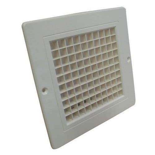 Plastic Egg Crate Grille 200mm x 200mm White Finish