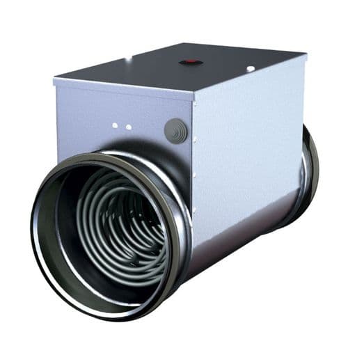S&P Metal Duct Heater Battery With Integrated Temperature Controller Kit 160mm 240V~50Hz