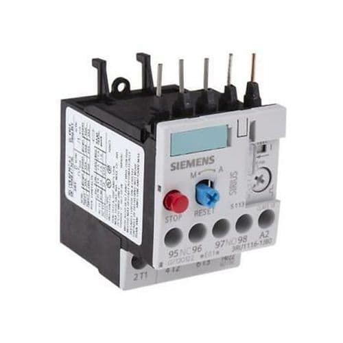 SIEMENS  3RU1126-1JB0 7-10A RELE' TERMICO 7-10A S0 Overload Relay for mounting on Contactor 7-10A