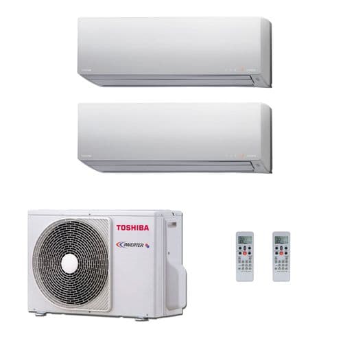 Toshiba Air Conditioning RAS-2M14S3AV-E Multi Room Inverter Heat pump Daiseikai 2 x 3.5Kw/12000Btu A++ 240V~50Hz