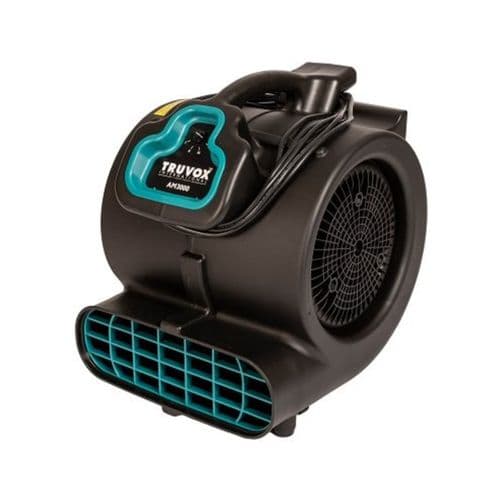 Truvox AM3000 Portable Blower 3 Speed Polyethylene Fan Floor Dryer 2600 m³/h 100-240/50-60Hz